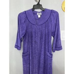 Anthony Richards Purple Womans House Coat Size L